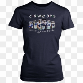 Dallas Cowboys Friends Tv Show Signatures Shirt - Black Girl Magic T Shirt, HD Png Download - bo dallas png