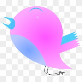 Pink Blue Bird Svg Clip Arts - Clip Art, HD Png Download - cute birds png