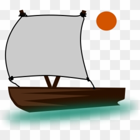Pinisi-boat Clip Art Download - Fishing Boat Clipart, HD Png Download - old boat png