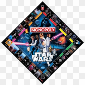 Star Wars Monopoly 40th Anniversary Board, HD Png Download - monopoly pieces png