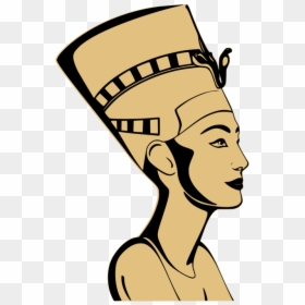 Line Art,head,pleased - Pharaoh Hface Clip Art, HD Png Download - papyrus face png