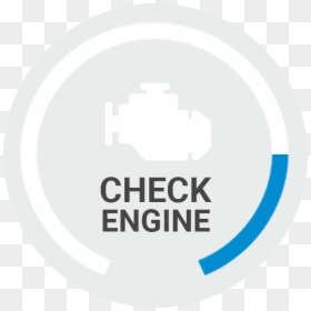 Eco Driving Check Engine - Circle, HD Png Download - check engine png
