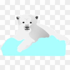 Ice, Bear, Polar, Animal, Wildlife, Zoo, White, Lying - Beruang Kutub Vector Png, Transparent Png - ice bear png