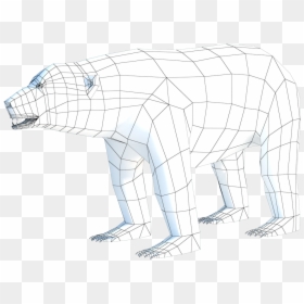 Transparent Polar Bear On Ice Clipart - Dog, HD Png Download - ice bear png