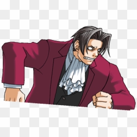 Https - //image - Noelshack - - Edgeworth Sprites, HD Png Download - phoenix wright objection png
