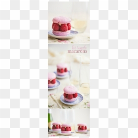 Raspberry & Champagne Come Together In These Gorgeous - Buttercream, HD Png Download - macarons png