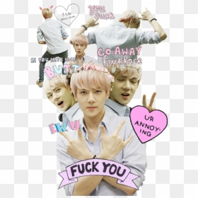 Sehun Png -exo And Sehun Image - Oh Sehun With Bubble Tea Png, Transparent Png - kyungsoo png