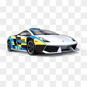 Collection Of Free Lamborghini Drawing Police Car Download - Car Police Lamborghini Png Cartoon, Transparent Png - lamborghini countach png