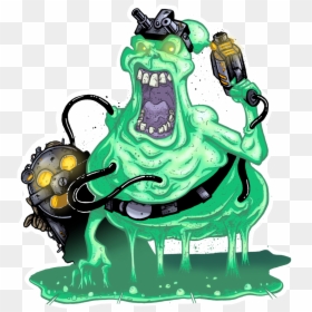 Ghost Sticker Matt Harding Ghostbusters - Ghostbusters, HD Png Download - ghostbusters slimer png