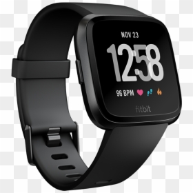 Fitbit Versa Smart Watch - Fitbit Versa Black Band, HD Png Download - smart watch png