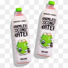 Two Harmless Harvest Coconut Water 16oz Bottles - Harmless Harvest Coconut Water, HD Png Download - coconuts png