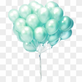 Mint Green Balloons Png, Transparent Png - green balloons png