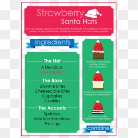 Strawberry Santa Hats - Watermelon, HD Png Download - green santa hat png