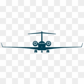 Global 6000 Front View - Bombardier Global 6000 View, HD Png Download - airplane with banner png
