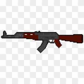 Gun,firearm,assault Rifle,rifle,machine Gun,trigger - Block Strike Ak47, HD Png Download - akm png