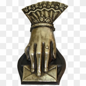 Statue, HD Png Download - hand holding paper png