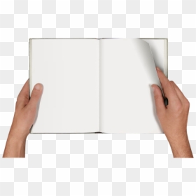 Hands Holding Book Transparent, HD Png Download - hand holding paper png