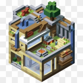Minecraft Cube House Book, HD Png Download - minecraft house png