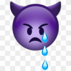 #milukyun #iphone #iphoneemoji #emoji #emojis #devil - Transparent Devil Emoji Png, Png Download - tears emoji png
