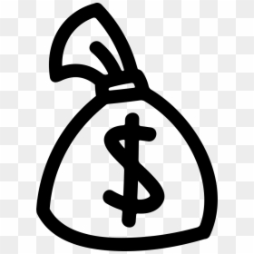 Money Bag Hand Drawn Variant - Money Bag Logo Transparent, HD Png Download - money in hand png
