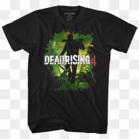 Dead Rising Dead 4 Black Adult T-shirt Tee - T-shirt, HD Png Download - dead rising png
