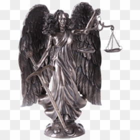Clip Art Raguel Angel - Angel Of Justice Statue, HD Png Download - arcangel png