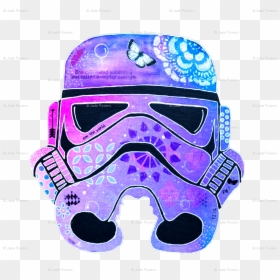 Storm Trooper Mixed Media Painting Wallpaper, HD Png Download - storm trooper helmet png