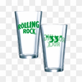 Pint Glass, HD Png Download - rolling rock logo png
