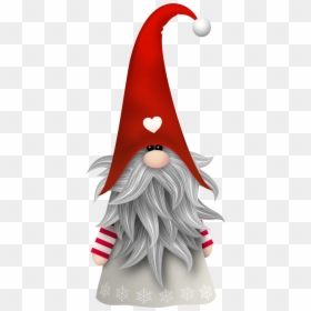 Transparent Santa Beard Clipart - Scandinavian Gnome Clipart, HD Png Download - gnome hat png