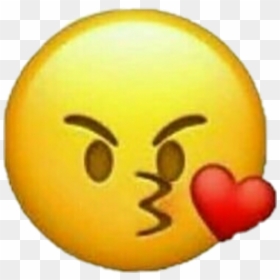 Heart Emoji Angry Kiss Iphoneemoji Emoticon - Angry Kiss Emoji Png, Transparent Png - facebook angry emoji png