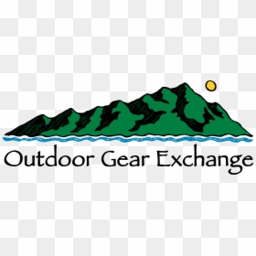 Oge Logo Current Mtns In White - Outdoor Gear Exchange, HD Png Download - white gear png