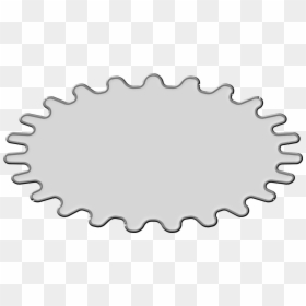 Circle,line,black And White - Circle, HD Png Download - white gear png