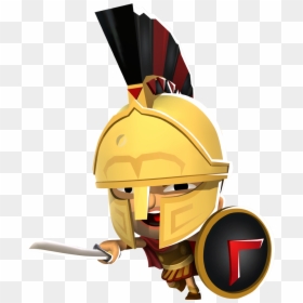 Clipart Free Stock Pelion The Warrior World Of Warriors - Warrior, HD Png Download - greek helmet png