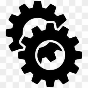 Gears - Gear Sprocket Clipart, HD Png Download - white gear png