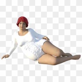 Woman, Girl, Overweight, Sexy, Female, Young, Body, - Sitting, HD Png Download - sexy female png