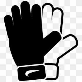 Football Sports Gloves - Goal Keeper Gloves Icon Png, Transparent Png - white gloves png