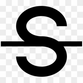 Strikethrough Text - Letter S Crossed Out, HD Png Download - strikethrough png
