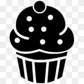 Clip Art, HD Png Download - black and white cupcake png