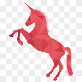 Red Unicorn Transparent, HD Png Download - unicorn horn png