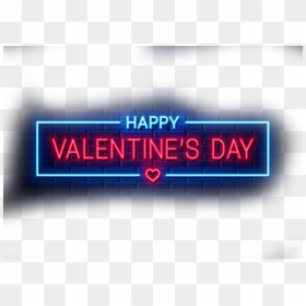 Neon Sign, HD Png Download - happy valentines day png