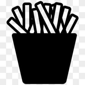 French Fries Png Black, Transparent Png - fries png