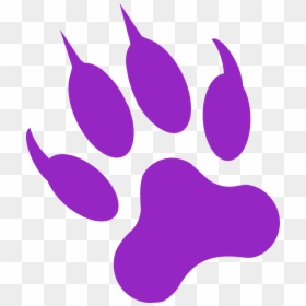 Purple Panther Paw Png, Transparent Png - paw png