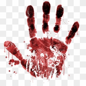 Bloody Handprint Transparent Background, HD Png Download - bloody handprint png