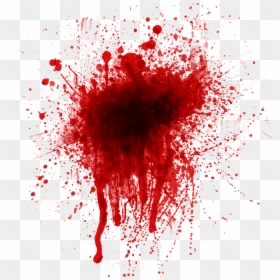 Blood Splatter Realistic, HD Png Download - bloody handprint png