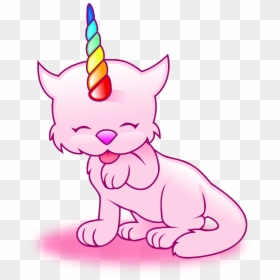 Pink Cat Unicorn, HD Png Download - unicorn horn png