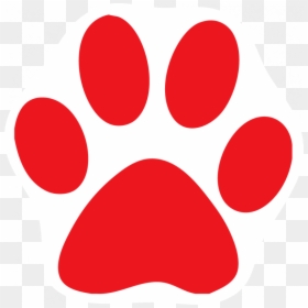 Red Bobcat Paw Print, HD Png Download - paw png