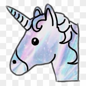 Galaxy Unicorn Emoji, HD Png Download - unicorn horn png