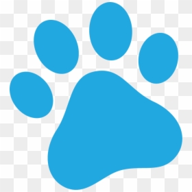 Dog Paw Png Blue, Transparent Png - paw png