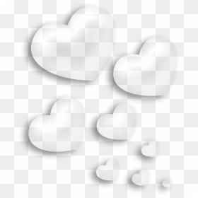 Transparent Background White Hearts, HD Png Download - heart png transparent