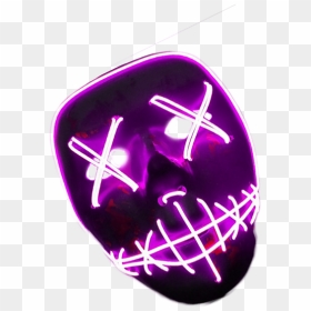 Neon Hacker Mask Png, Transparent Png - neon png